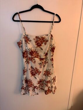 Rue21 White Cami Dress with Floral Print